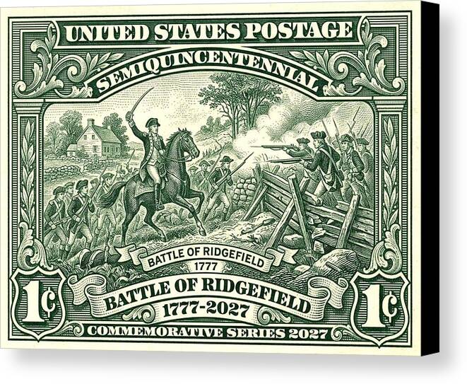 Battle of Ridgefield 1c - Canvas Print