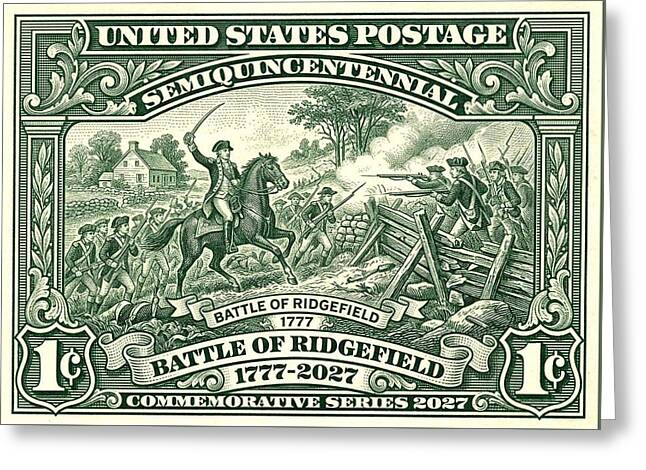 Battle of Ridgefield 1c - Greeting Card
