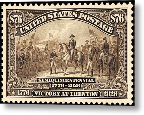 Battle of Trenton $76 - Metal Print