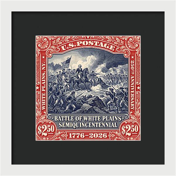 Battle of White Plains $2.50 - Framed Print