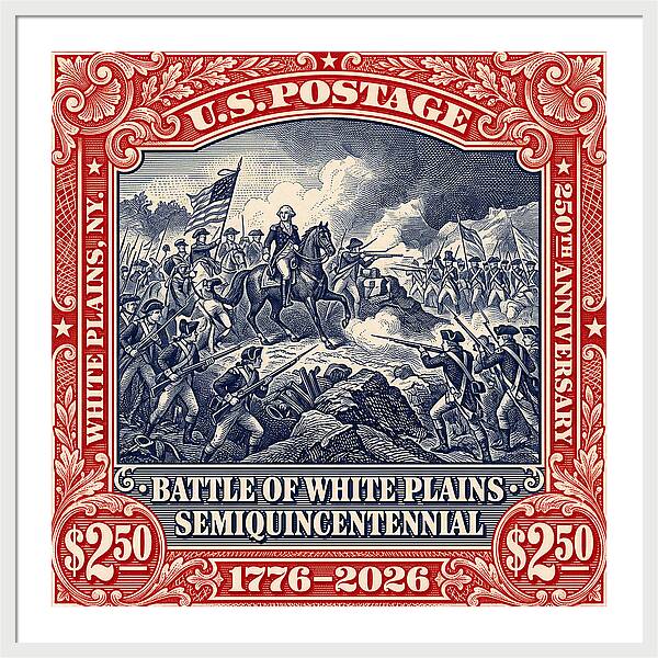 Battle of White Plains $2.50 - Framed Print