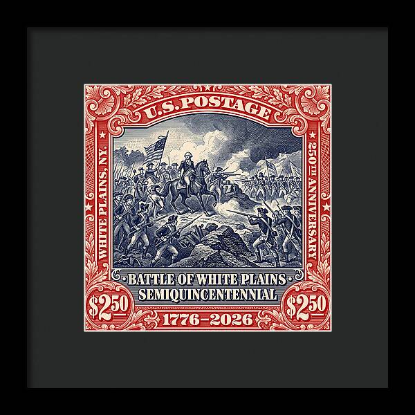 Battle of White Plains $2.50 - Framed Print
