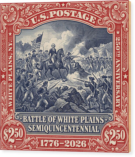 Battle of White Plains $2.50 - Wood Print