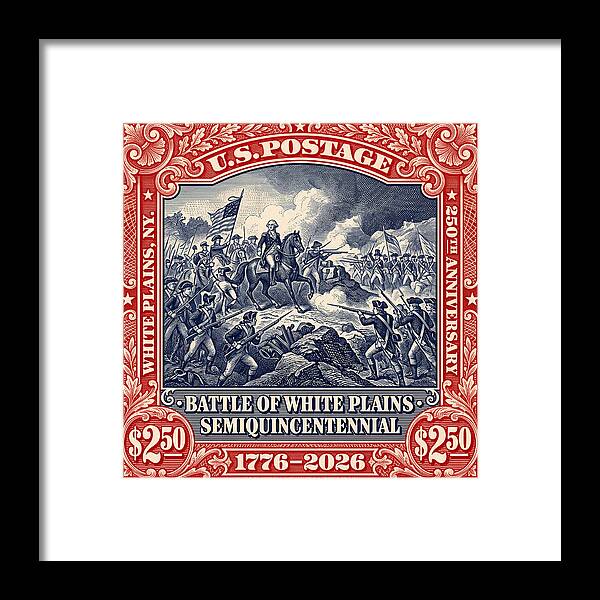 Battle of White Plains $2.50 - Framed Print