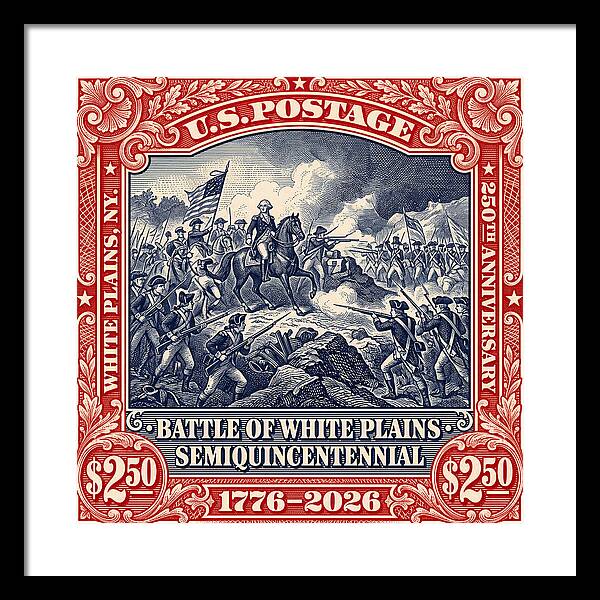 Battle of White Plains $2.50 - Framed Print