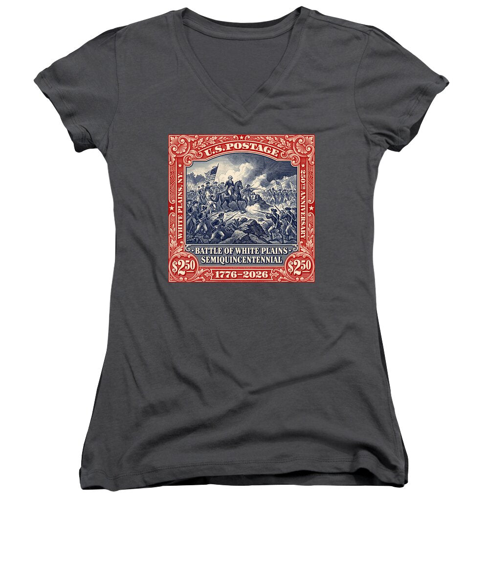 Battle of White Plains $2.50 - Women's V-Neck