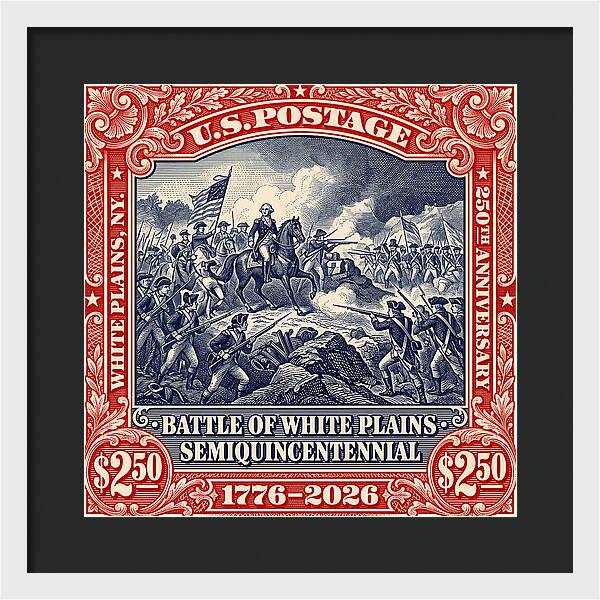 Battle of White Plains $2.50 - Framed Print
