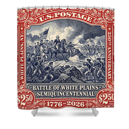 Battle of White Plains $2.50 - Shower Curtain