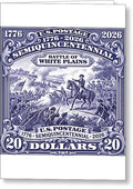 Battle of White Plains $20 - Greeting Card