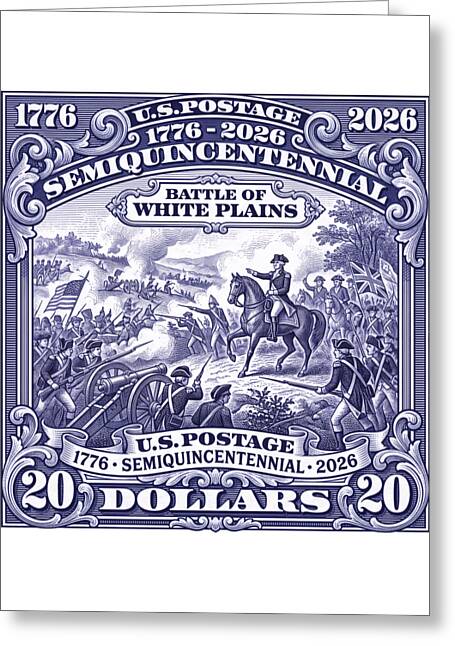 Battle of White Plains $20 - Greeting Card