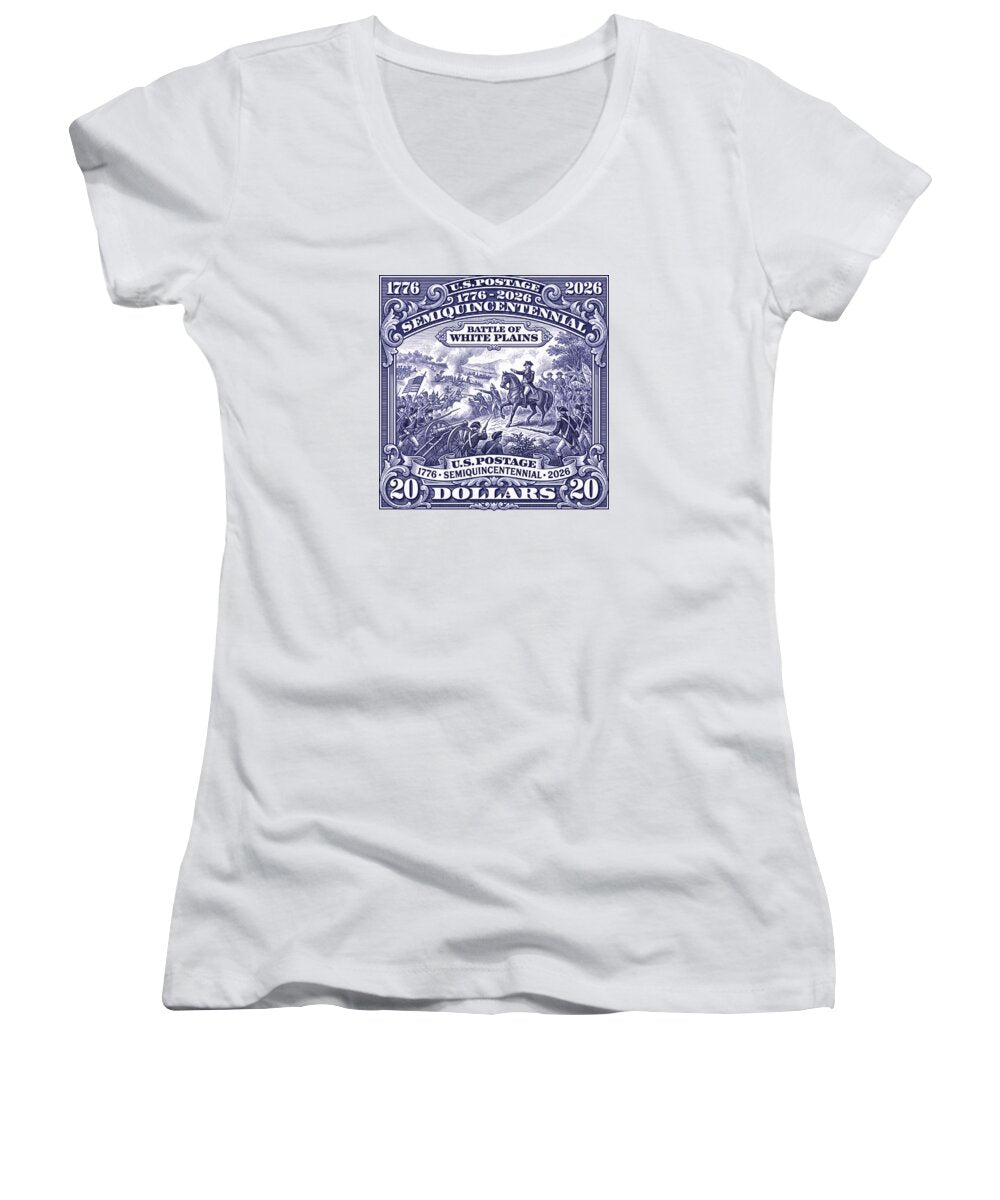 Battle of White Plains $20 - Women's V-Neck