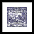 Battle of White Plains $20 - Framed Print