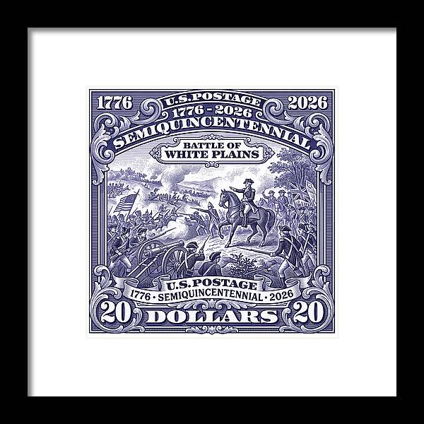 Battle of White Plains $20 - Framed Print