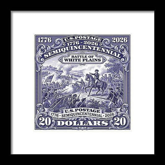 Battle of White Plains $20 - Framed Print