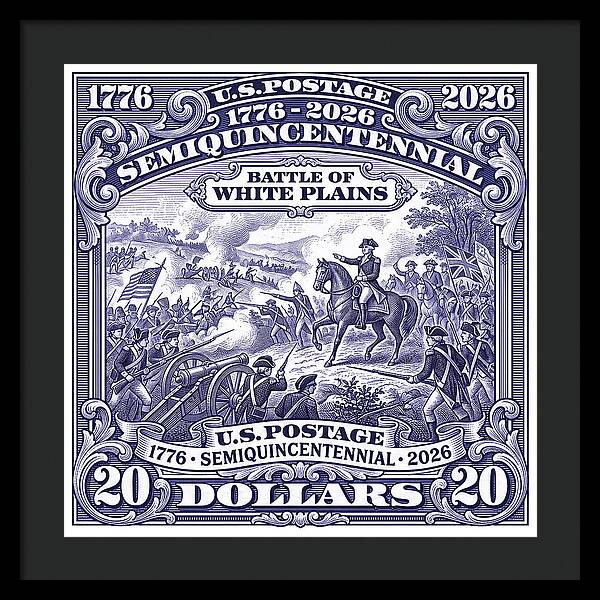Battle of White Plains $20 - Framed Print