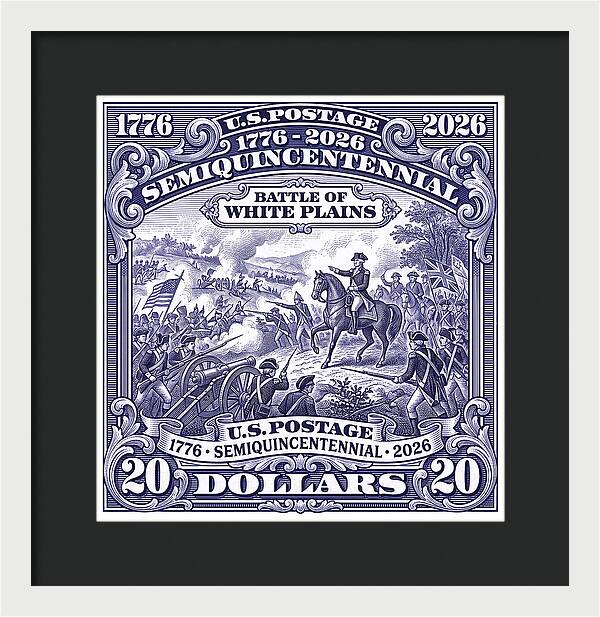 Battle of White Plains $20 - Framed Print
