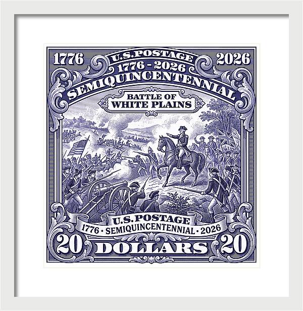 Battle of White Plains $20 - Framed Print