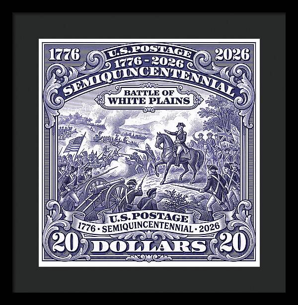 Battle of White Plains $20 - Framed Print