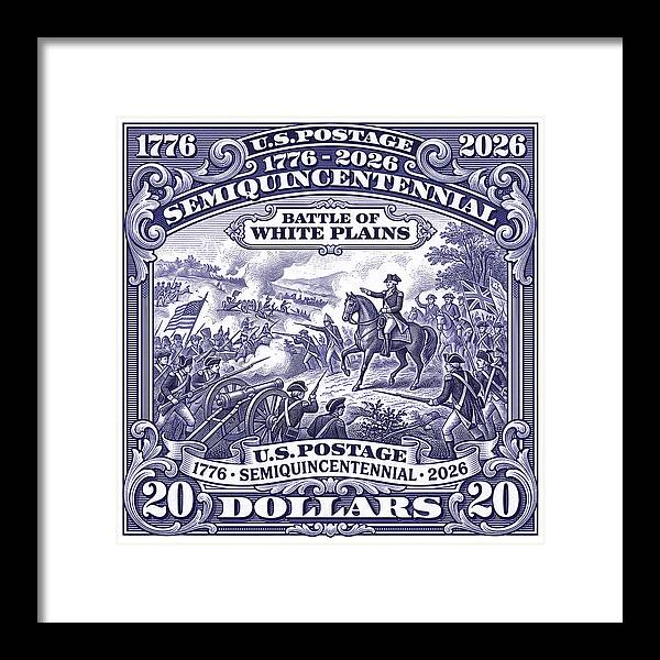 Battle of White Plains $20 - Framed Print