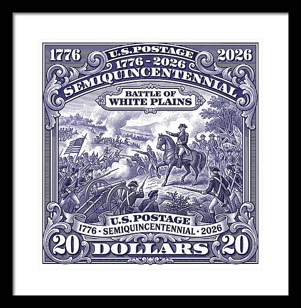 Battle of White Plains $20 - Framed Print