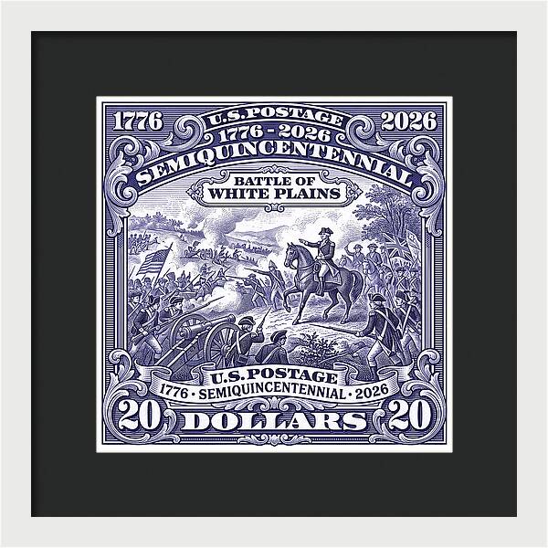 Battle of White Plains $20 - Framed Print