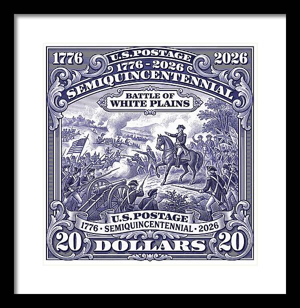 Battle of White Plains $20 - Framed Print