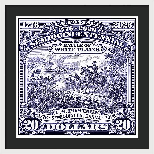 Battle of White Plains $20 - Framed Print