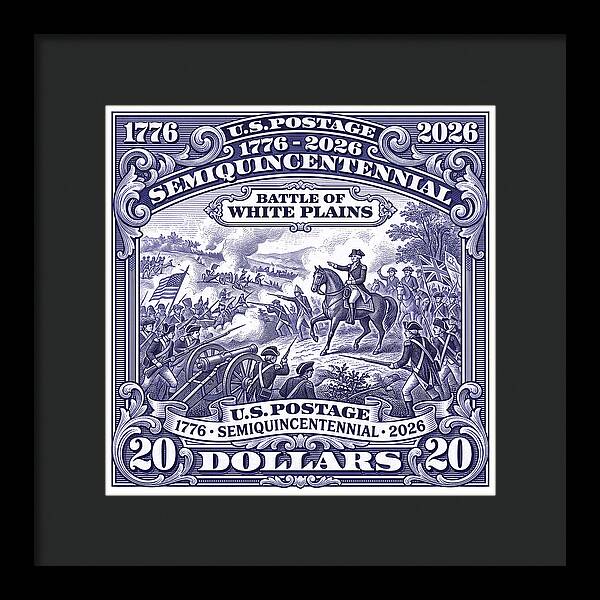 Battle of White Plains $20 - Framed Print