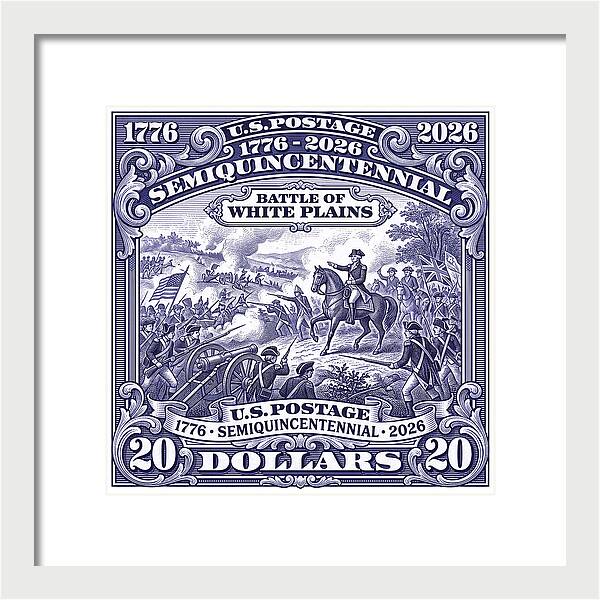 Battle of White Plains $20 - Framed Print