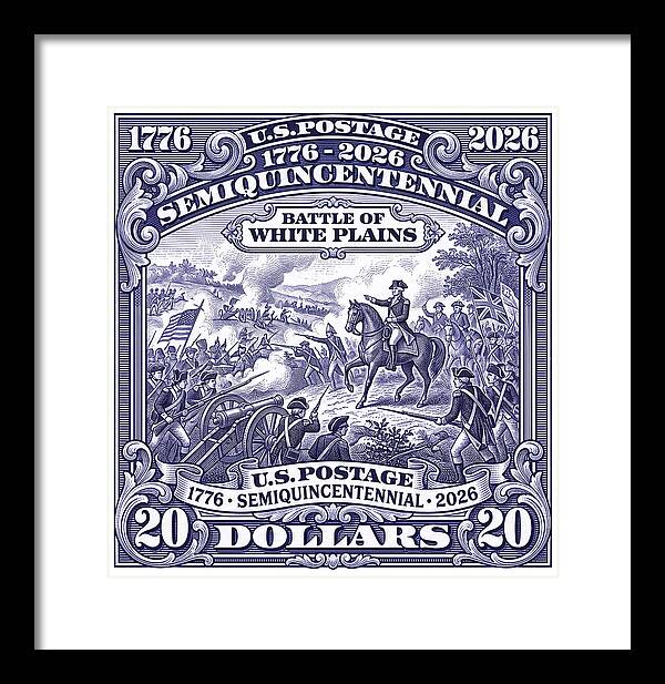Battle of White Plains $20 - Framed Print