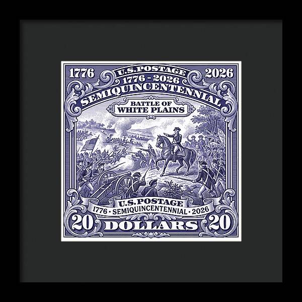 Battle of White Plains $20 - Framed Print
