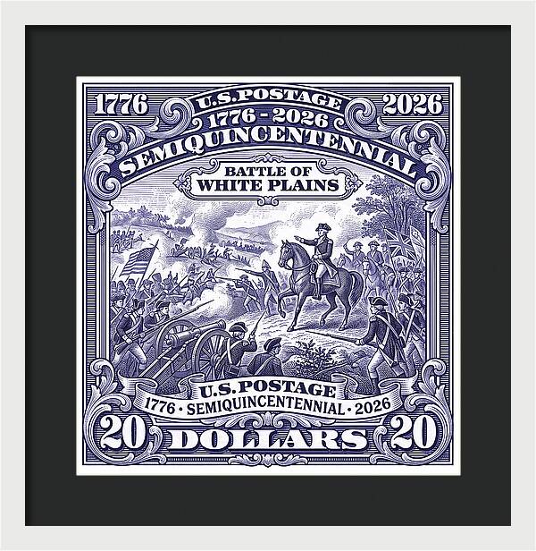 Battle of White Plains $20 - Framed Print