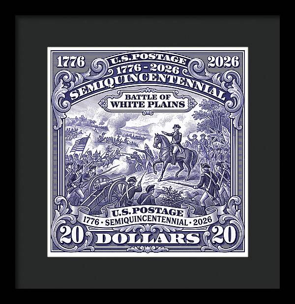 Battle of White Plains $20 - Framed Print