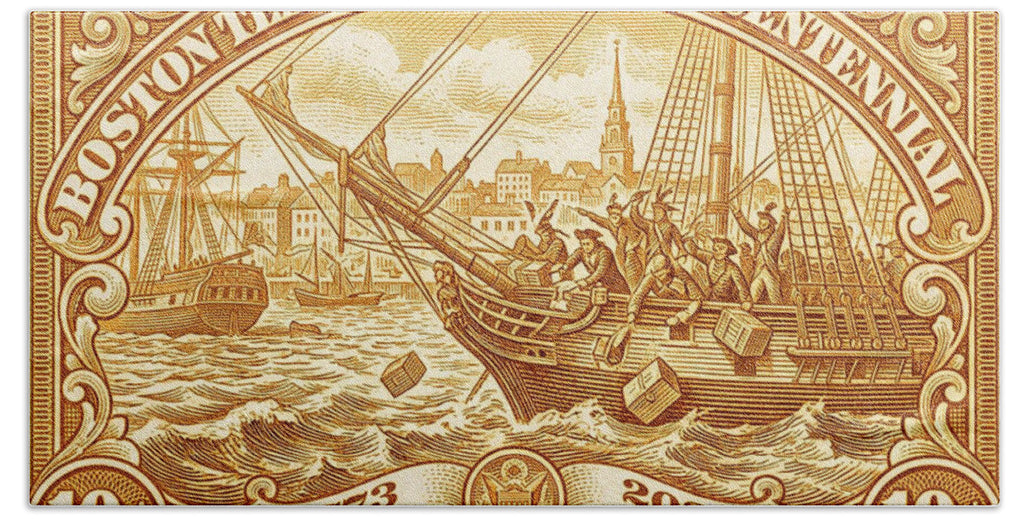 Boston Tea Party 10c - Bath Towel