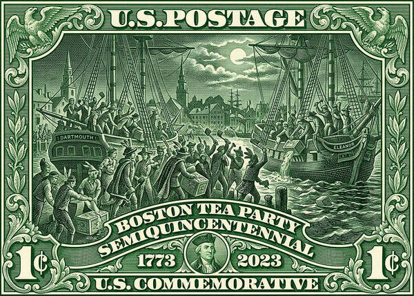 Boston Tea Party 1c - Art Print