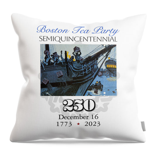 Boston Tea Party 250 - Throw Pillow