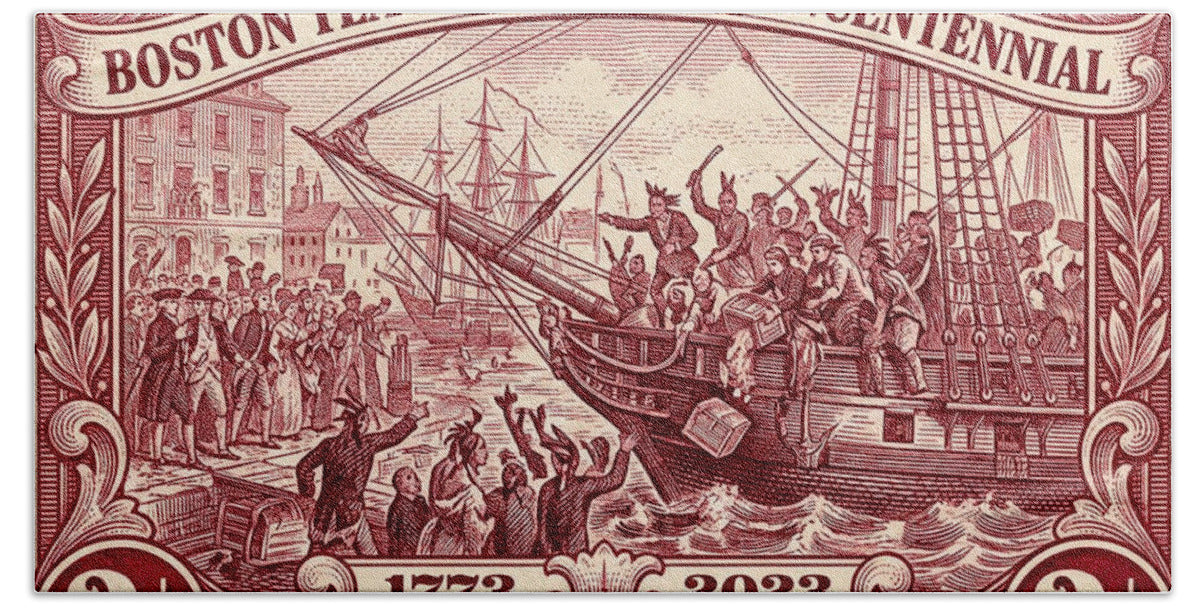 Boston Tea Party 2c - Bath Towel