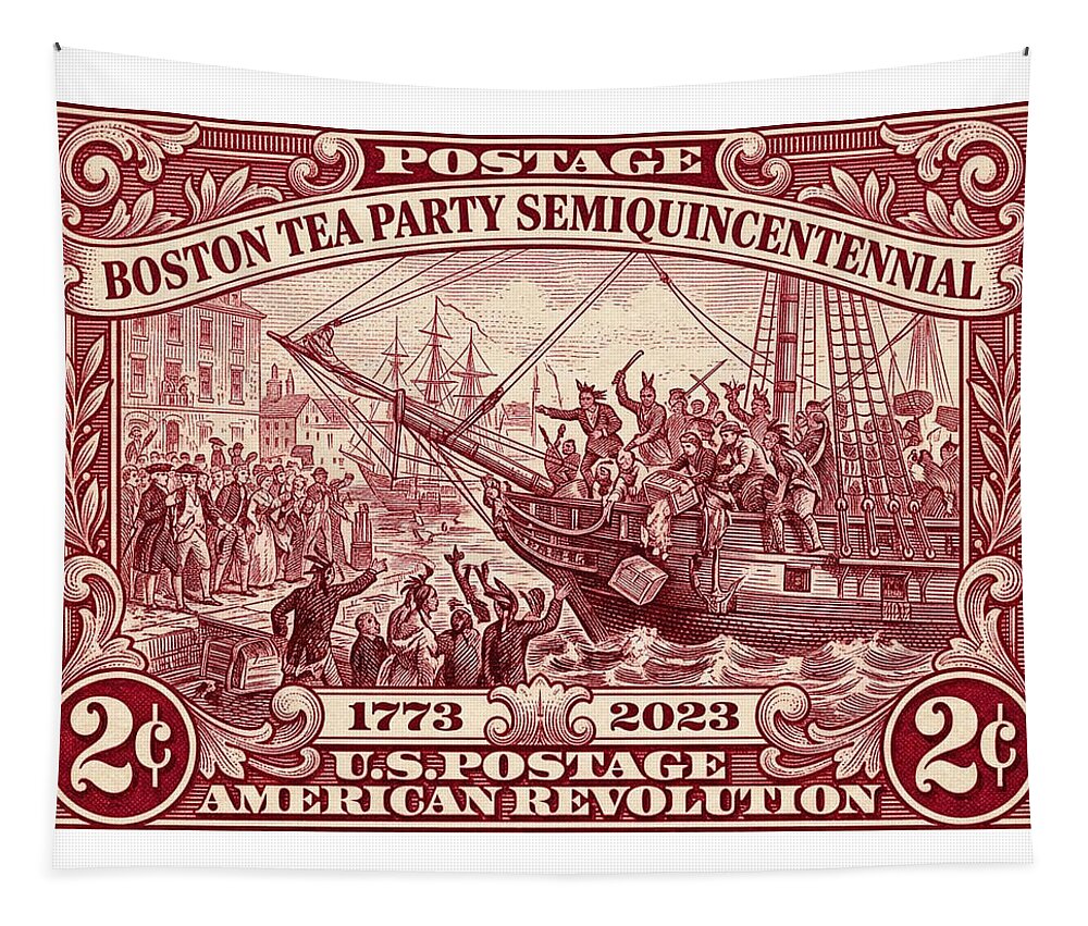 Boston Tea Party 2c - Tapestry