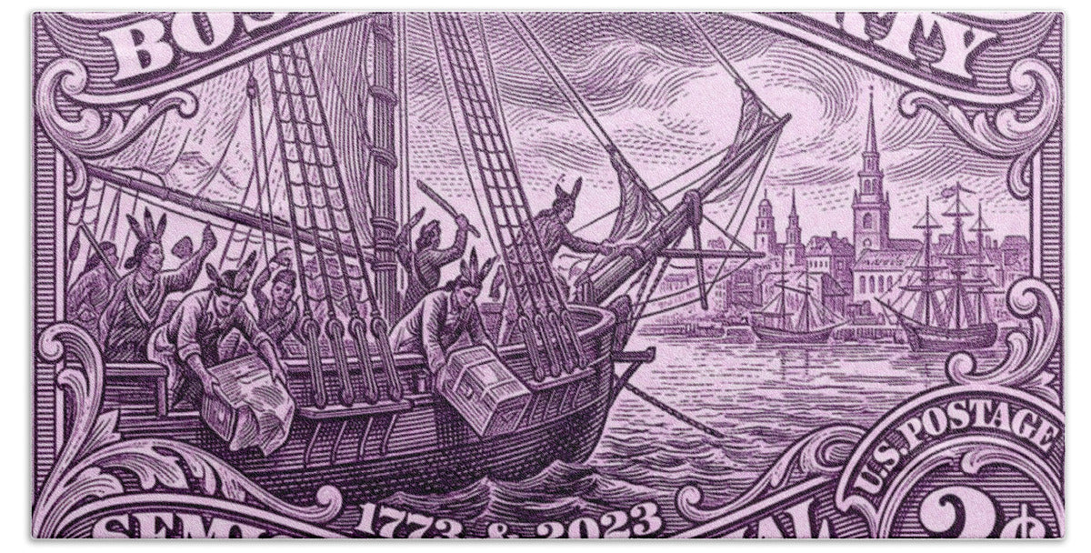 Boston Tea Party 3c - Bath Towel