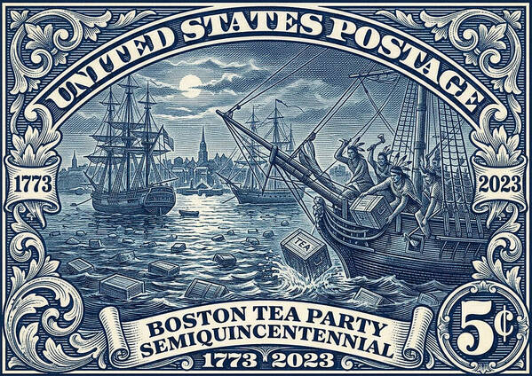 Boston Tea Party 5c - Art Print