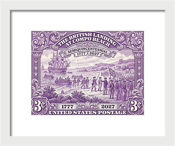British Landing at Compo 3c II - Framed Print