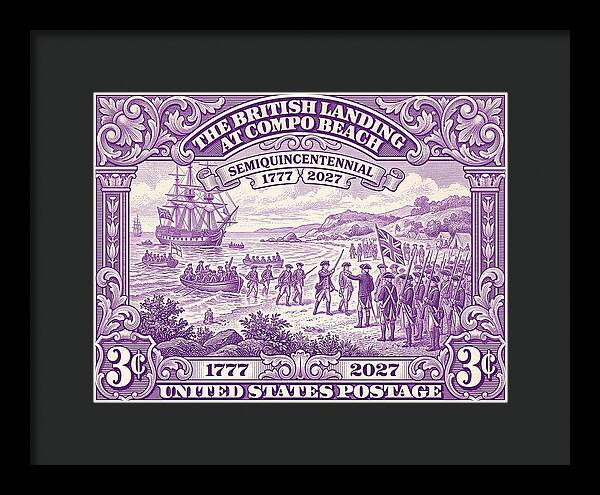 British Landing at Compo 3c II - Framed Print