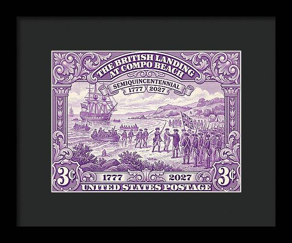 British Landing at Compo 3c II - Framed Print