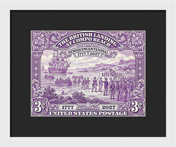 British Landing at Compo 3c II - Framed Print