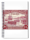 British Landing at Compo Beach 2c - Spiral Notebook