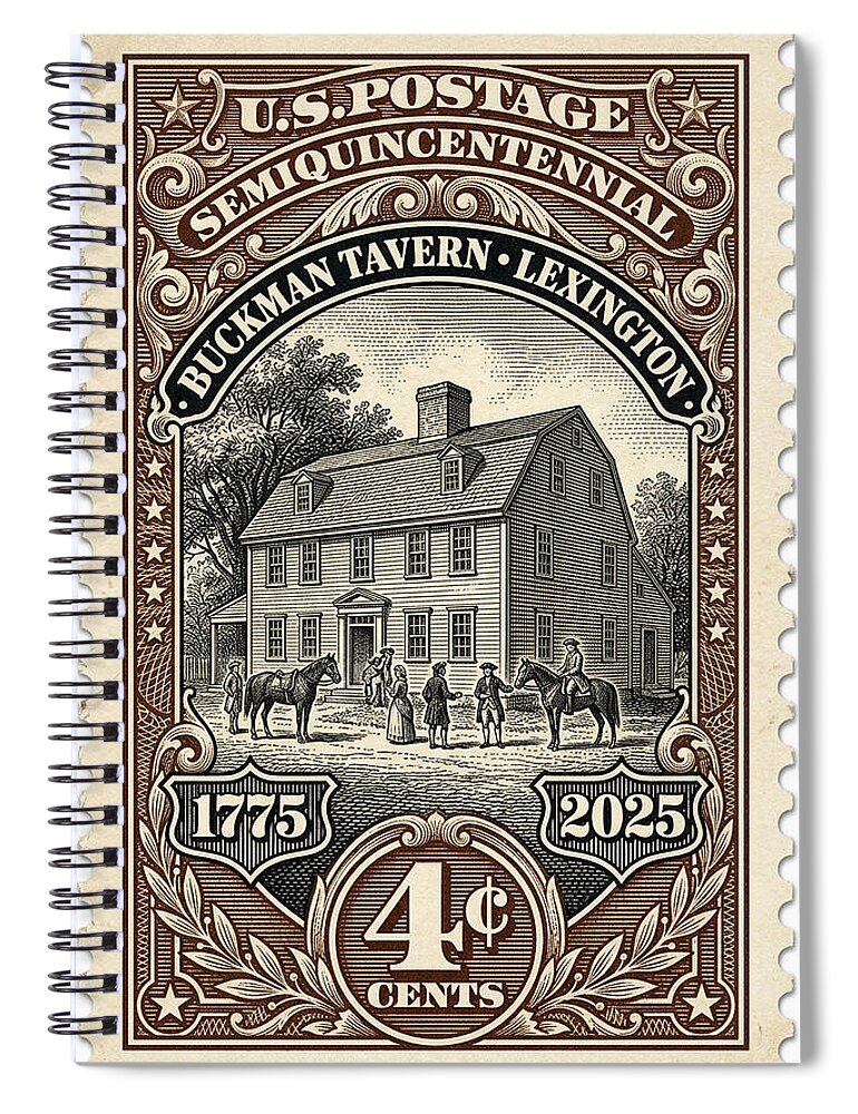 Buckman Tavern 4c - Spiral Notebook