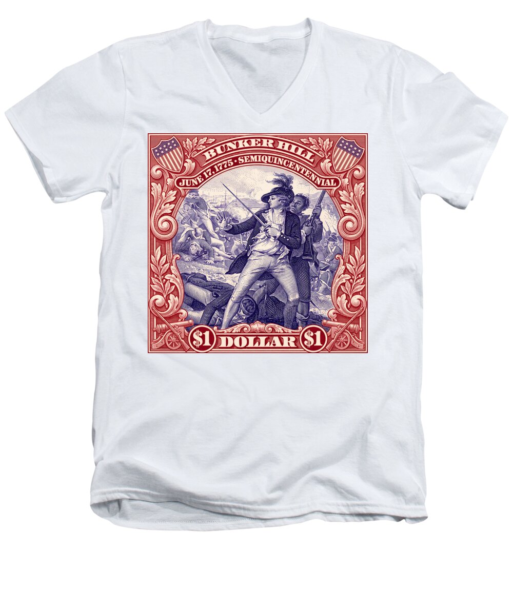 Bunker Hill $1 - Men's V-Neck T-Shirt