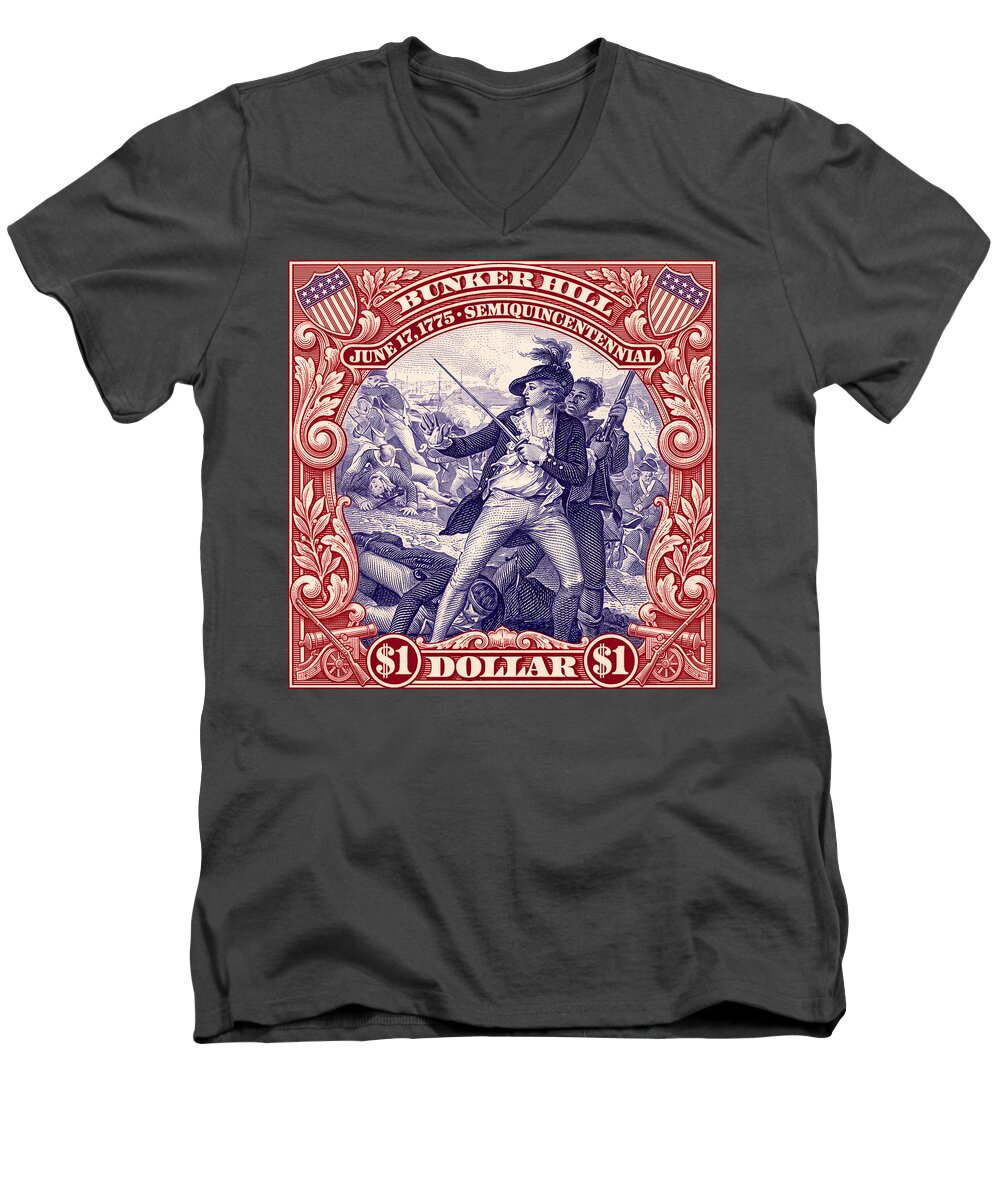 Bunker Hill $1 - Men's V-Neck T-Shirt