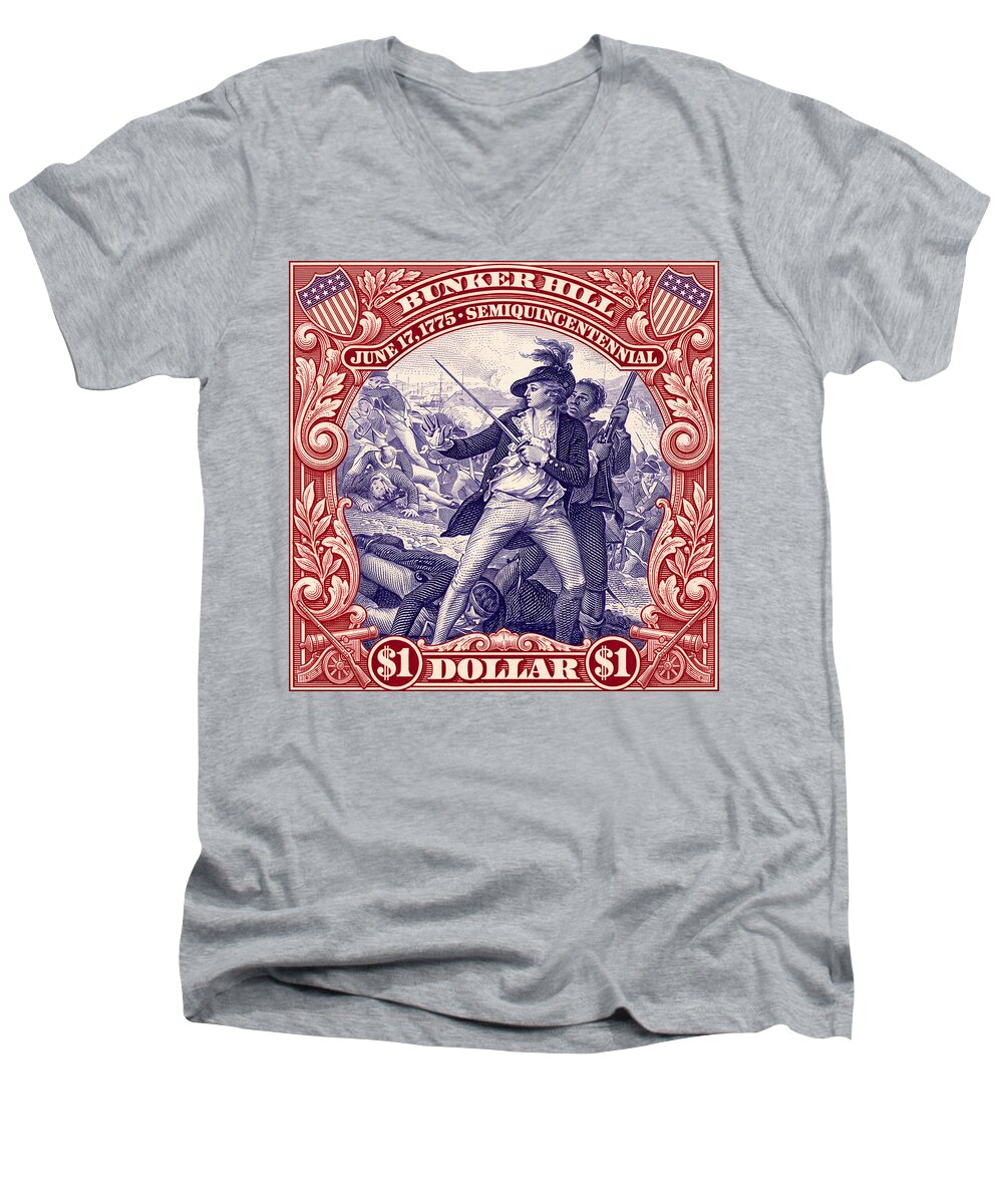 Bunker Hill $1 - Men's V-Neck T-Shirt