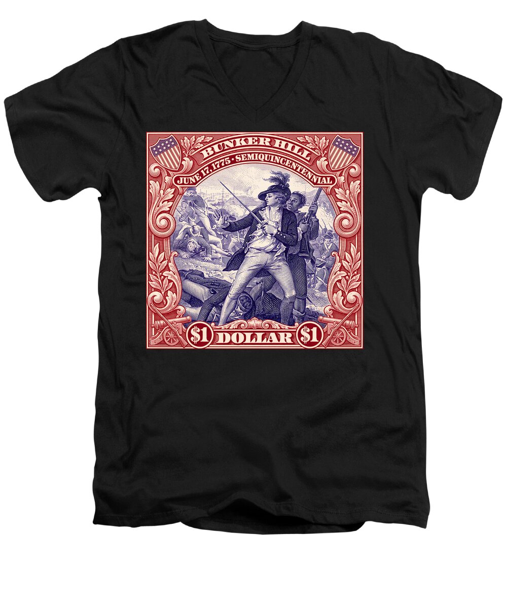 Bunker Hill $1 - Men's V-Neck T-Shirt